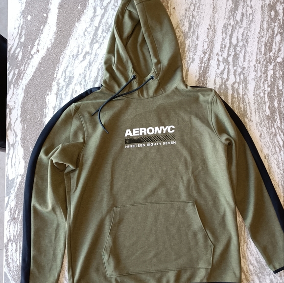 Aeropostale Men's Movement Tech Fleece Hoodie New Size Large - Picture 3 of 3
